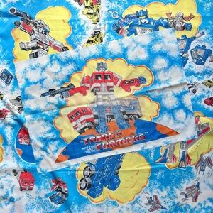 Transformers Hasbro Vintage 1984 3 Piece Set- Flat Sheet/Fitted Sheet/Pillowcase